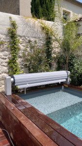 Photo de galerie - Volet roulant hors sols piscine 