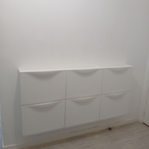 Photo de galerie - Montage de meuble à chaussures ikea