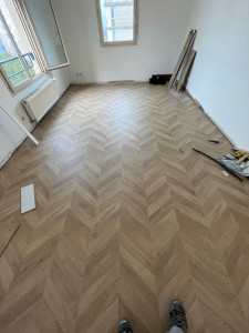 Photo de galerie - Pose de parquet - Revêtement de sol
