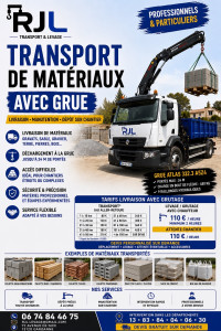 Photo de galerie - Transport de marchandises avec grue 