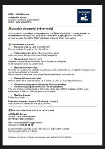 Photo de galerie - Location matériel événementiel 