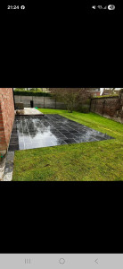 Photo de galerie - Terrasse pierre bleue 