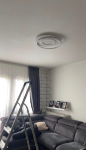 Photo de galerie - Remplacement lustre en LED