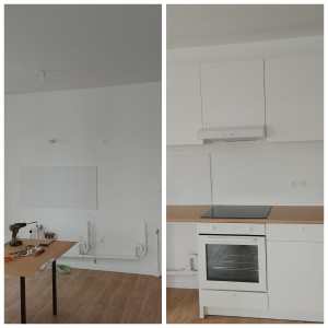 Photo de galerie - Pose de cuisine IKEA knoxhult 