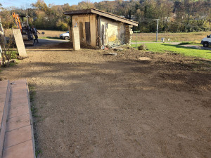 Photo de galerie - Remise de terre en place