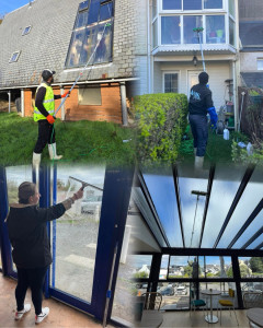 Photo de galerie - Nettoyage des vitres 