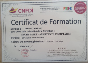 Photo de galerie - Dernier diplôme obtenu...
