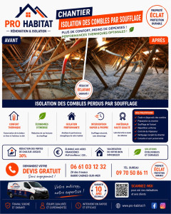 Photo de galerie - Isolation des combles par soufflage