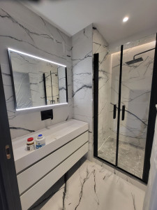 Photo de galerie - Réalisation salle de bain clé en main 