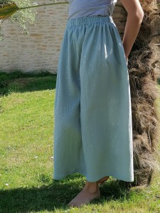 Photo de galerie - Exemple de cousette : jupe longue en double gaze. Très agréable à porter. 