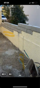 Photo de galerie - Surélévation de muret 