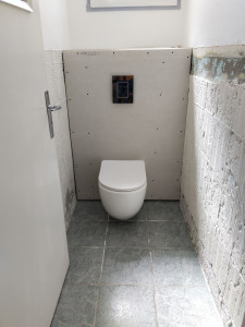 Photo de galerie - Pose de wc suspendu 