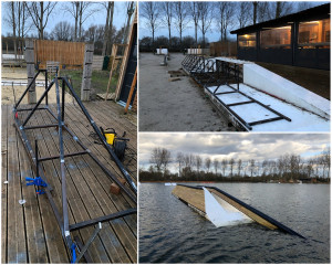 Photo de galerie - Fabrication d’une rampe flottante pour acier / bois / pehd