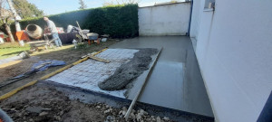 Photo de galerie - Réalisation chape, dalle béton ect.