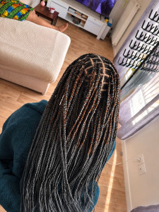 Photo de galerie - Braids sur je cheveux lisses..