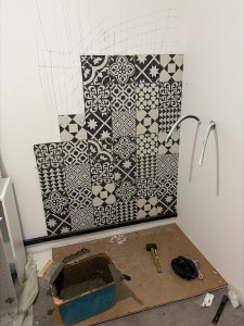 Photo de galerie - Je pose du carrelage et etc