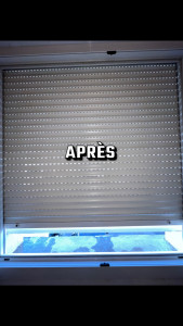 Photo de galerie - Remise en état store et encadrement APRÈS 
