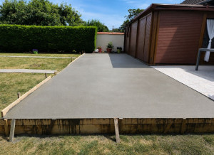 Photo de galerie - Réalisation d'une dalle béton 