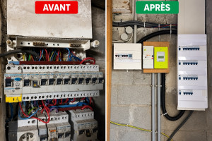 Photo de galerie - Remplacement tableau électrique 