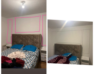 Photo de galerie - Installation des moulures 