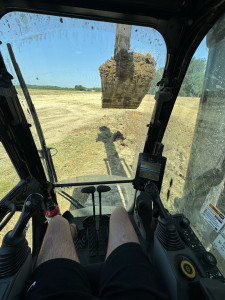 Photo de galerie - Terrassement pour une construction d’un bâtiment de stockage 