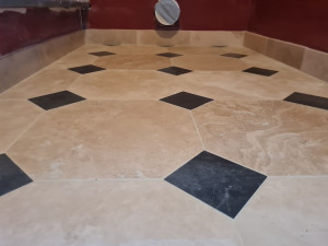 Photo de galerie - Carrelage et pierre naturel 
rigueur qualités et finition