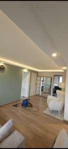 Photo de galerie - Creation d'un decaissé plafond avec ruban et spot led integré