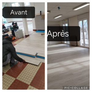 Photo de galerie - Voici une des prestations realise avec succes de pose de revetement de sol, un de nos clients a etait très satisfait 
