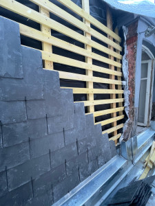 Photo de galerie - Réfection dé brisis en ardoise 