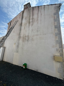 Photo de galerie - Pignon avant nettoyage et rénovation