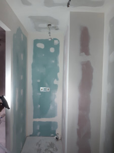 Photo de galerie - Coin douche avec respect des normes eaux, feux...Pour studios hôtel Cambrai