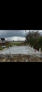 Photo de galerie - Terrassement/réalisation d’une dalle béton 