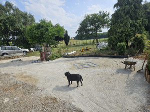 Photo de galerie - Pose de bordure 
deco en pavé 
falin 
