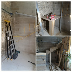 Photo de galerie - Création d un escalier béton
