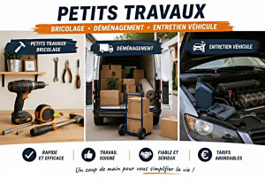 Photo de galerie - Vous recherchez une personne sérieuse et efficace pour vous aider dans vos petits travaux ? Je vous propose des services rapides, soignés et à des tarifs abordables.