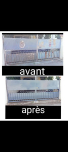 Photo de galerie - Gros ponçage plus peinture pistolet