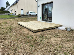 Photo de galerie - Création Terrasse bois pour maison neuve 2