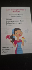 Photo de galerie - Aide a domicile, sur la commune de moutiers les mauxfaits et ses alentours.  
il me reste quelques créneaux. n'hésitez pas.
