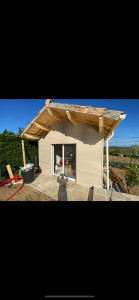 Photo de galerie - Fabrication annexe d’une maison en ossature bois, charpente comprise. Tout a été fait par MB construction bois 