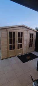 Photo de galerie - Réalisation de montage chalet de jardin 8 m2