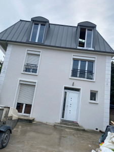 Photo de galerie - Création d’un étage supplémentaire avec toiture en zingue 