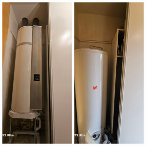 Photo de galerie - Pose chauffe eau thermodynamique 