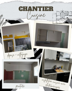 Photo de galerie - Chantier cuisine côté éléctroménager