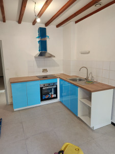 Photo de galerie - Montage et installation d'une cuisine Leroy Merlin
