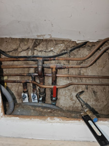 Photo de galerie - Réparation fuite sur cuivre 