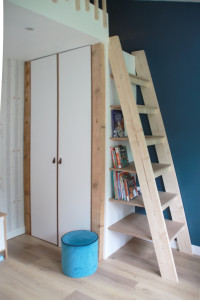 Photo de galerie - Réalisation meuble sur mesure pour une chambre d'enfant