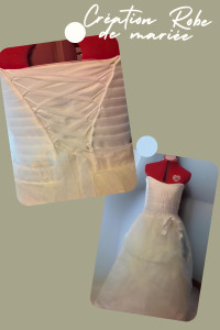 Photo de galerie - Création sur mesure robe de mariée 
