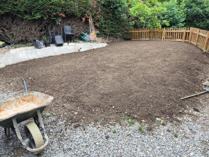 Photo de galerie - Réalisation d'un terrassement à Marin 