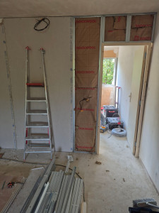 Photo de galerie - Mur en placo avec isolation 