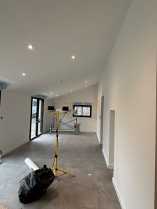 Photo de galerie - Renovation de salon mur et plafond 